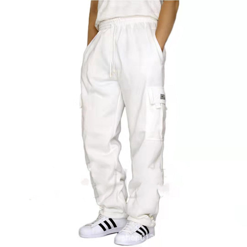 Men Stretch Elastic Waist Jogger Sports Pants