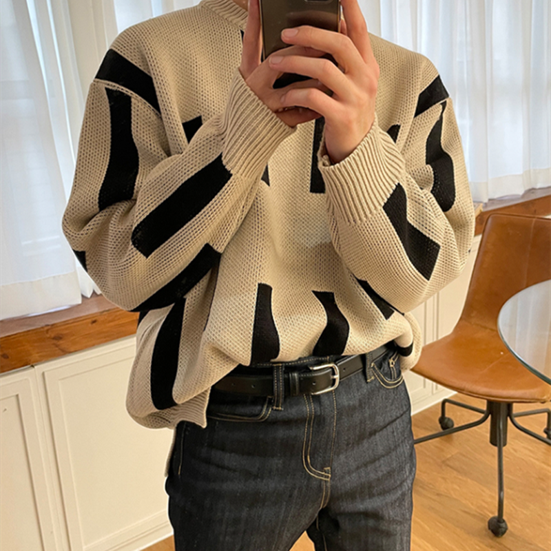 Retro Japanese Lazy Men's Sweater Casual