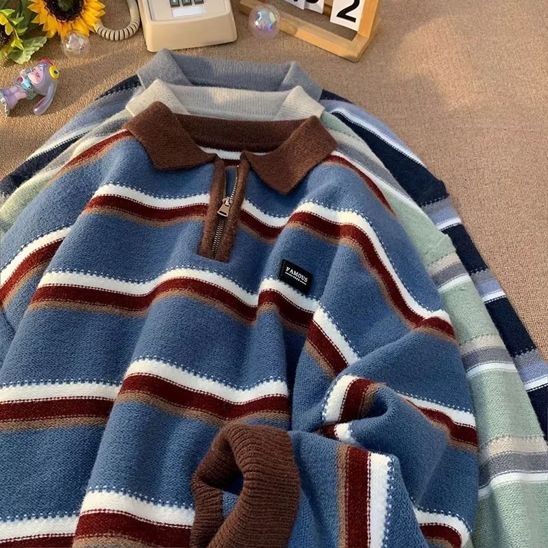 Men's Autumn And Winter Idle Style Couple Knitted Top