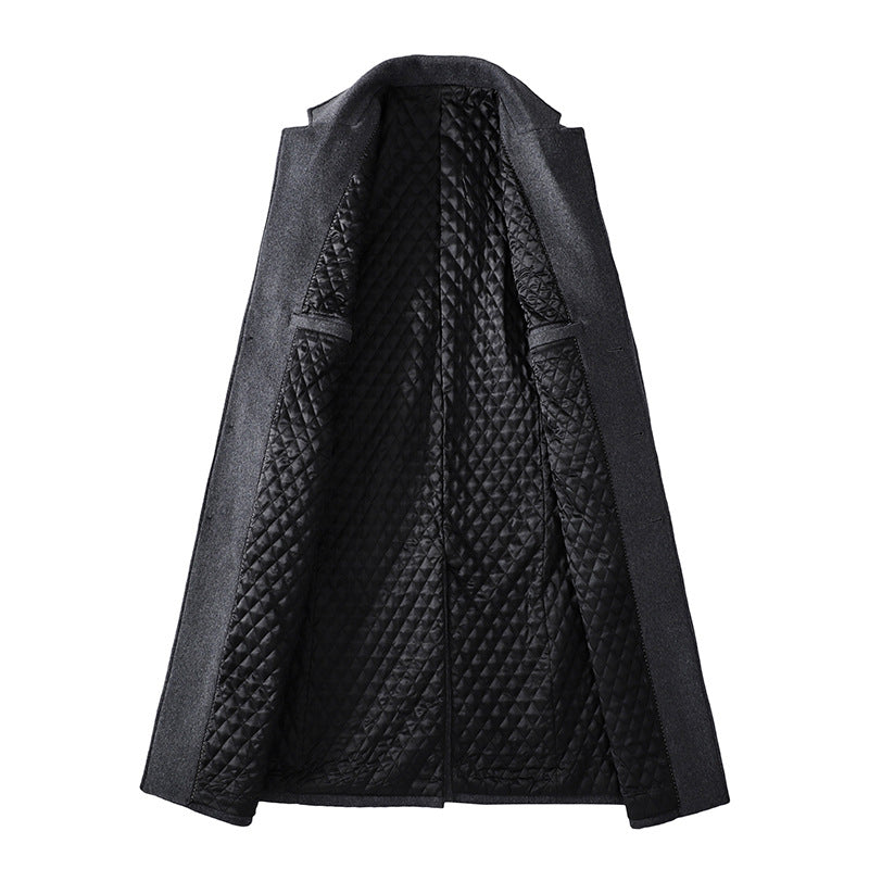 Men Casual Plus Cotton business trench Coat