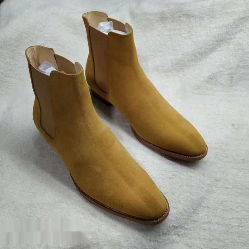 Men's Fall Winter All-match Buckskin Martin Boots