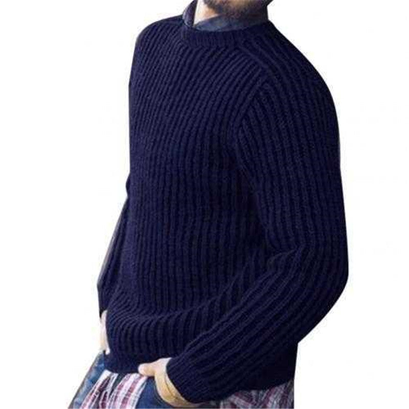 men blue warm sweater