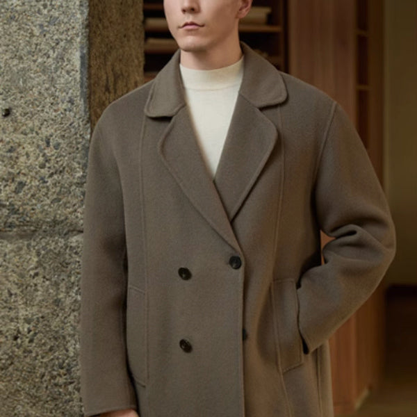 Double-sided Mid-length Woolen Thick Coat