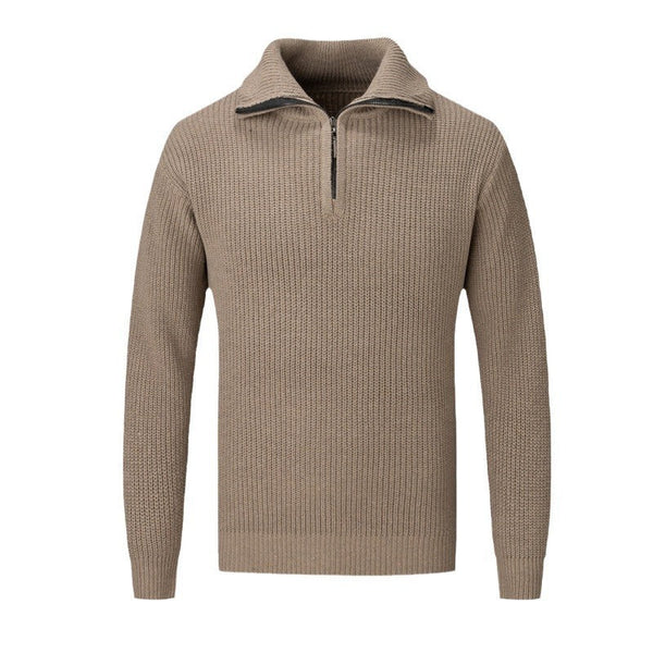 Men's Autumn And Winter Loose High-grade Solid Color sweater