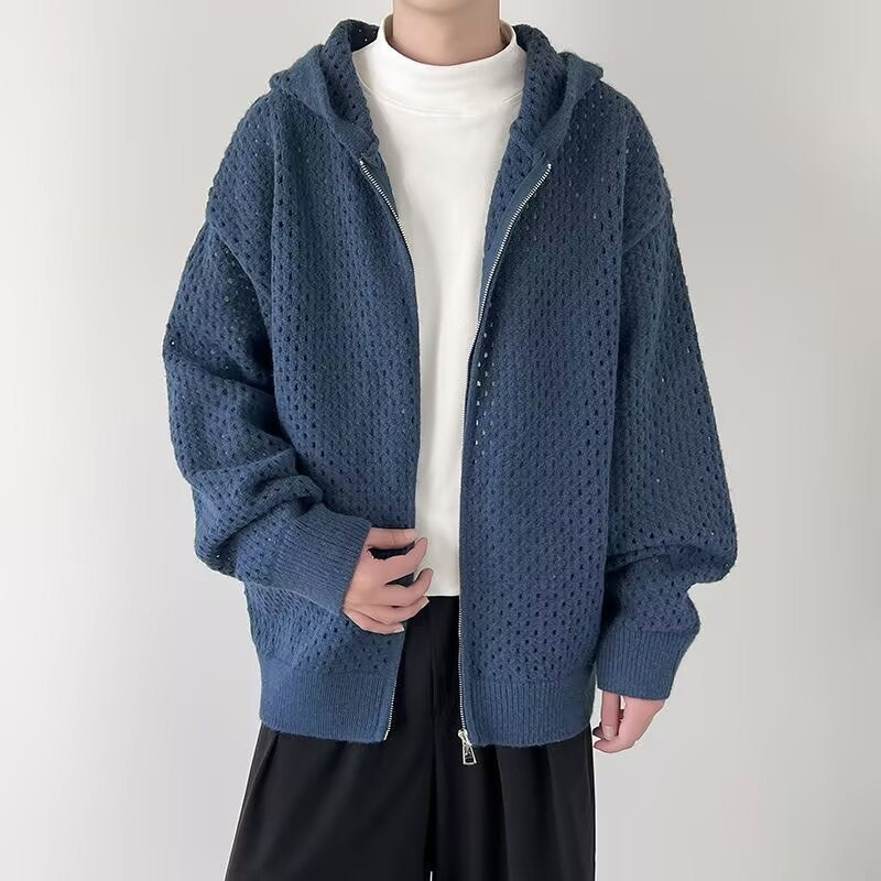 Men's Hooded Casual Breathable All-matching Sweater