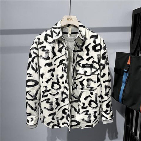 Long-sleeved shirt jacket for men
