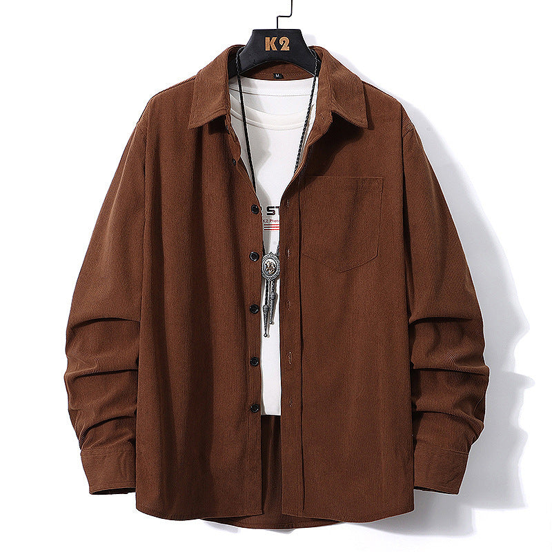 Long Sleeve Men's Corduroy shirt