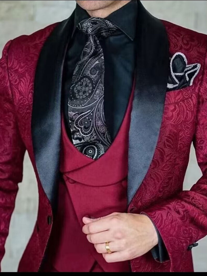Men's Three-piece Slim-fit Business Suit
