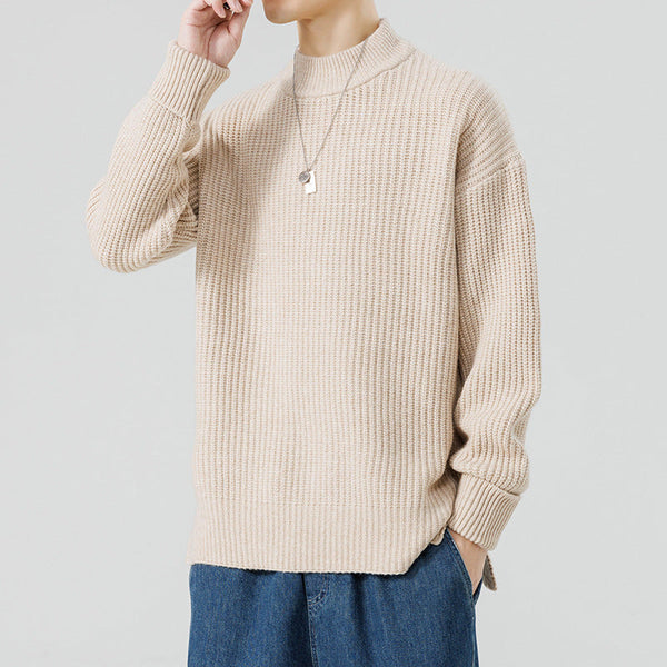 Half High Neck Sweater For Men