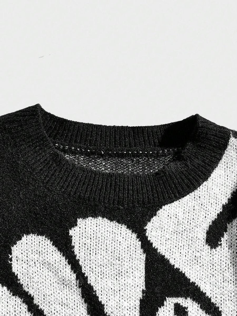 Loose American Sweater High Street Tide sweater