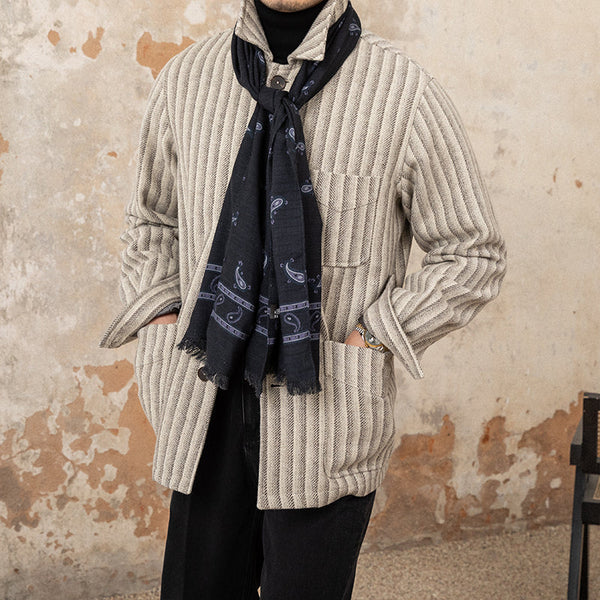 Men's All-in-one Striped Jacket