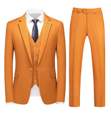Men's Three-piece Suit Business Wear Formal Wear suit