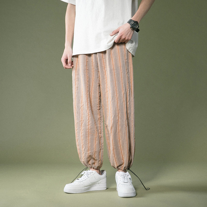 Thin High Waist Straight Lantern Harem Pants