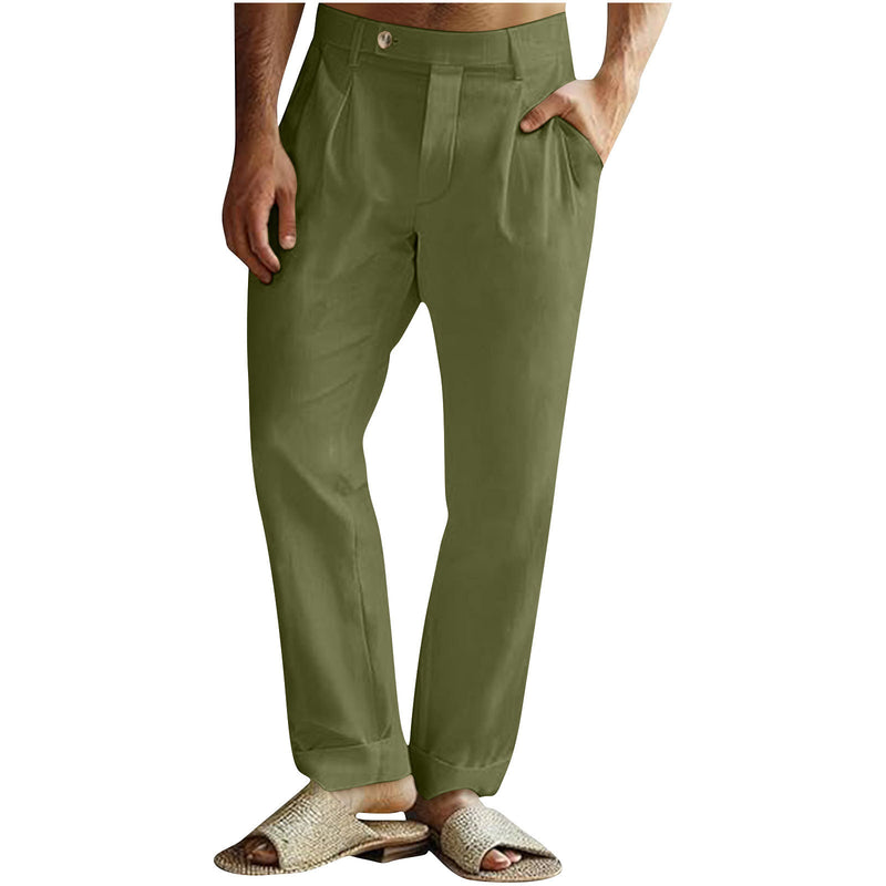 Men's Casual Cotton Linen Pants