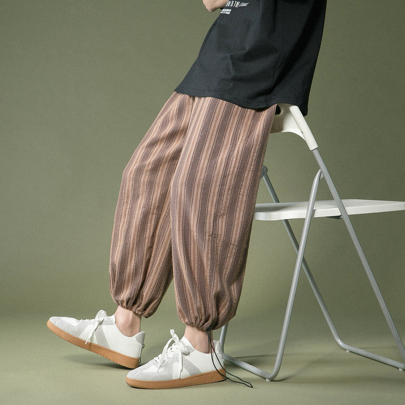 Thin High Waist Straight Lantern Harem Pants