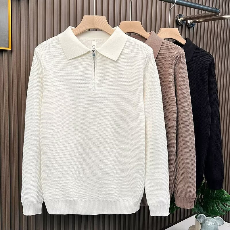 Autumn And Winter High-grade Half Zipper Sweater