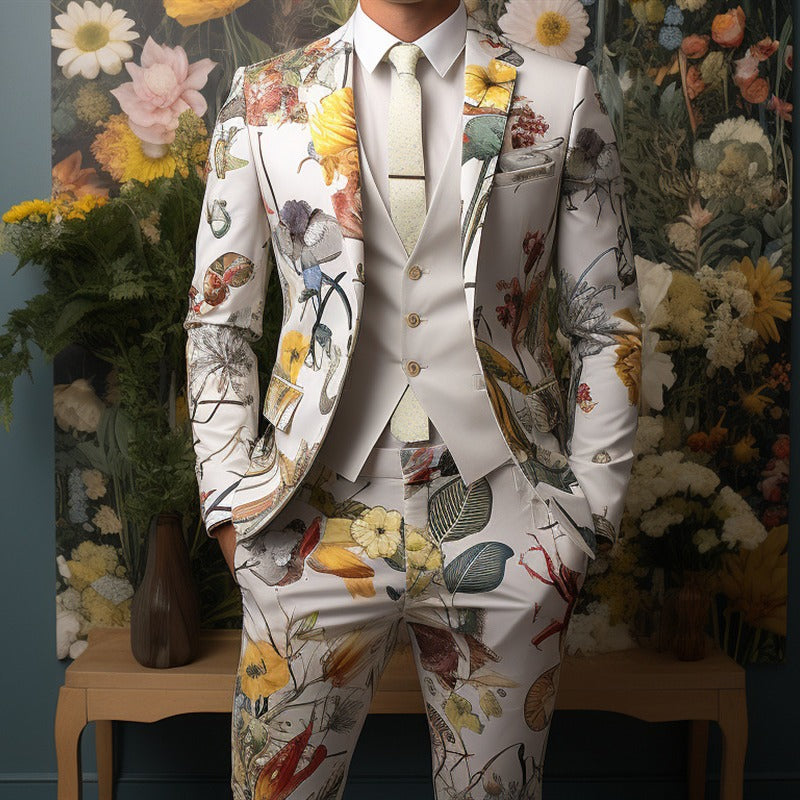 Men's 3D Digital Printing suit for party