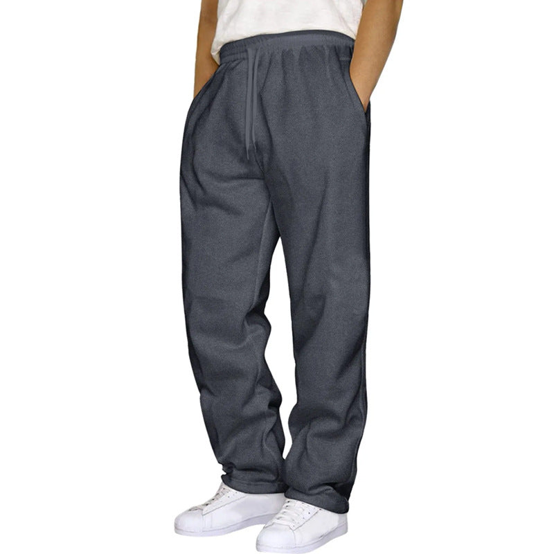 Men's And Women's Fleece-lined Thickened Sweatpants