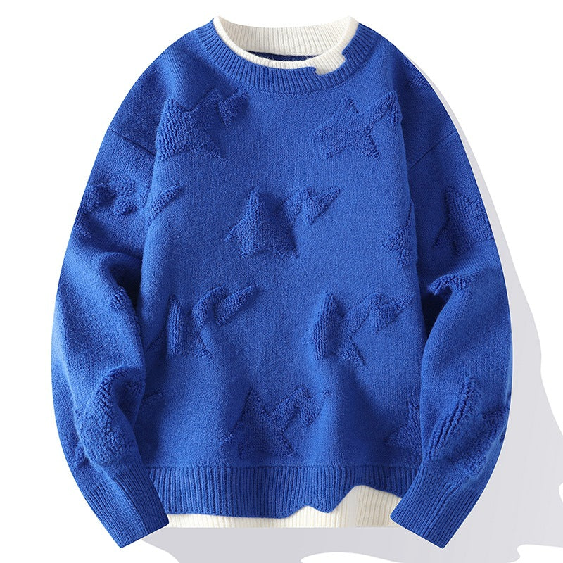 Autumn And Winter Round Neck Knitwear Sweater