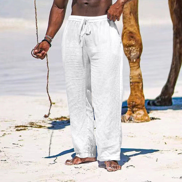 Stylish Casual Cotton And Linen Trousers