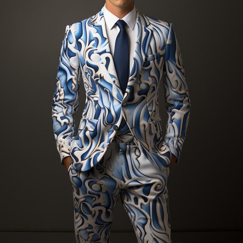 Men's 3D Digital Printing suit for party