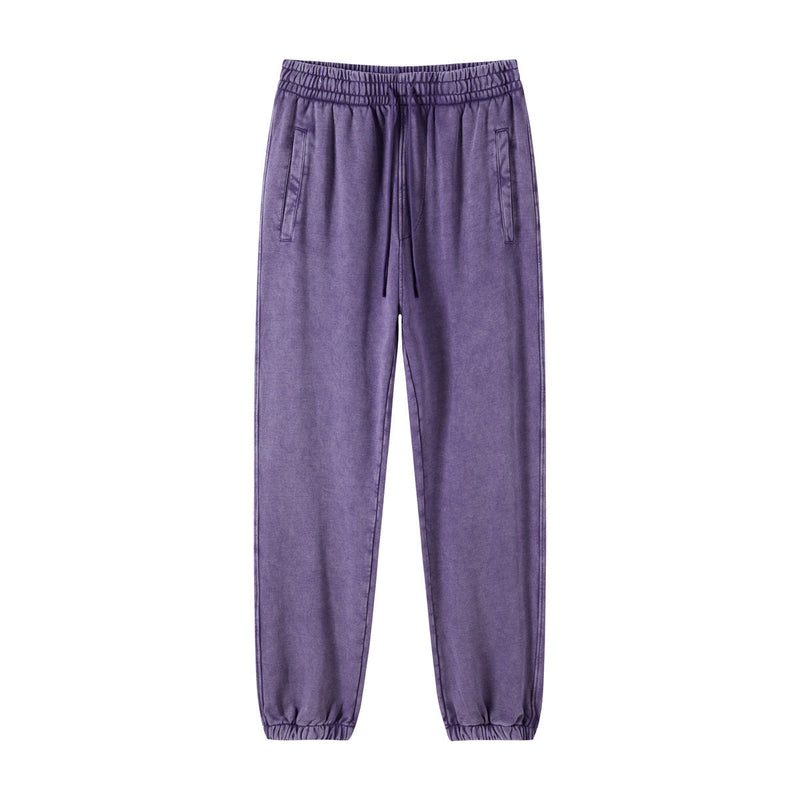 Waxed Old Loose Trousers Men's Wash Sweatpants