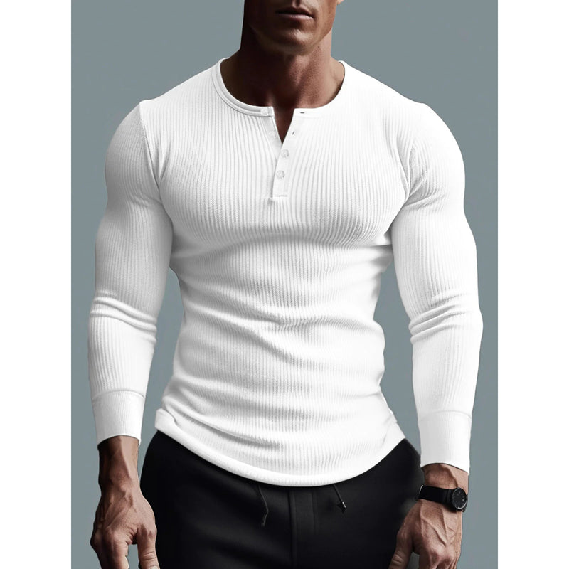 Men's Slim Fit Radian Workout Long Sleeve Sports T-shirt