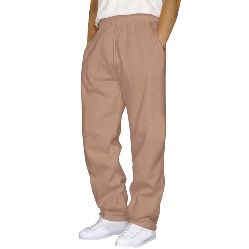 Men's And Women's Fleece-lined Thickened Sweatpants