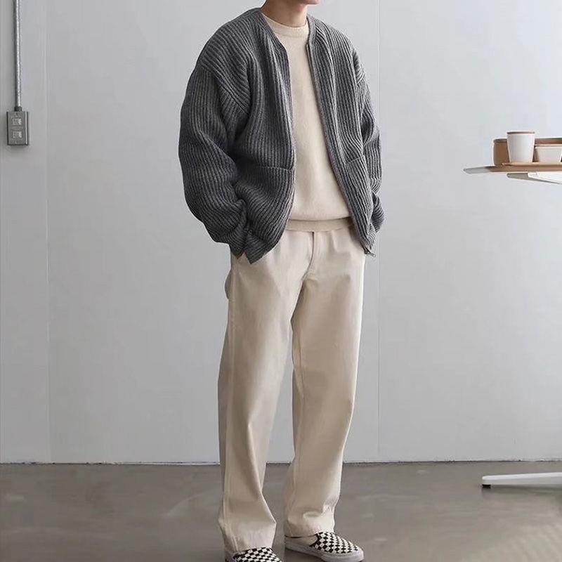 Knitted Cardigan Men's Sweater