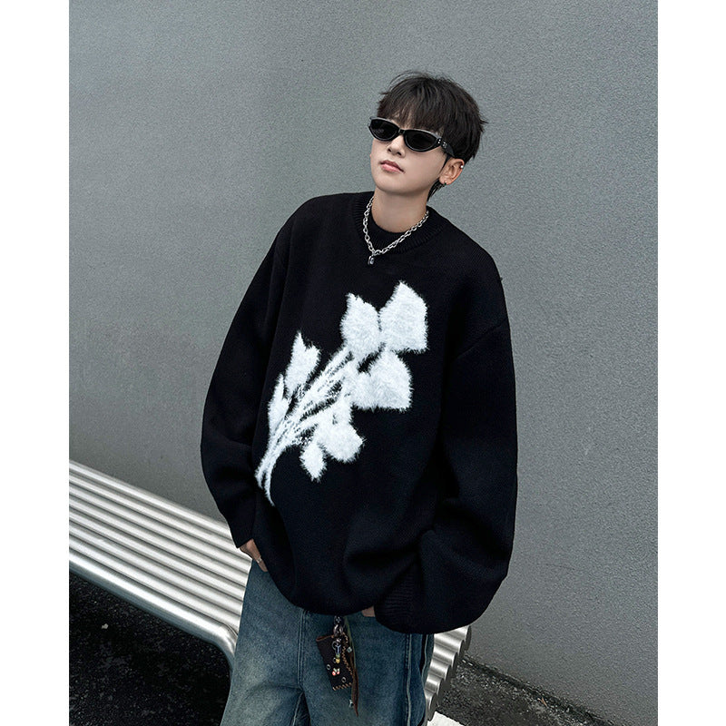 Autumn And Winter American Retro Brocade Sweater