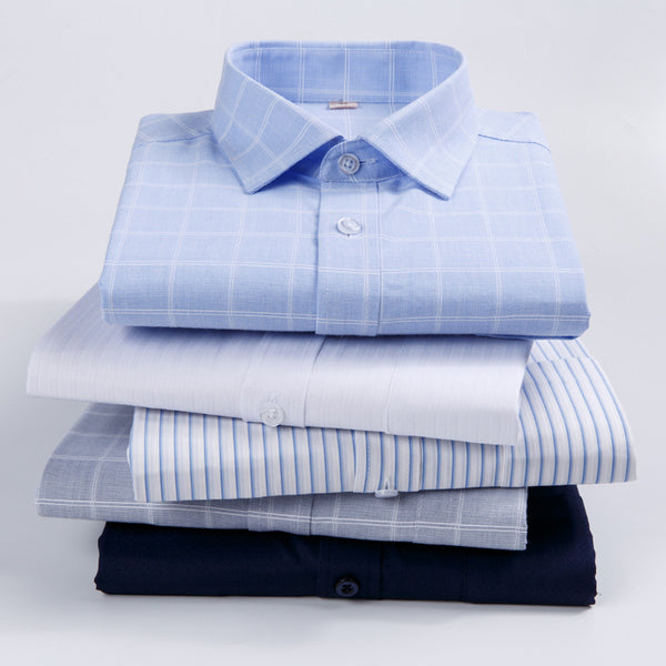 Men's Long Sleeve Spring And Autumn Middle-aged Loose Casual Shirt