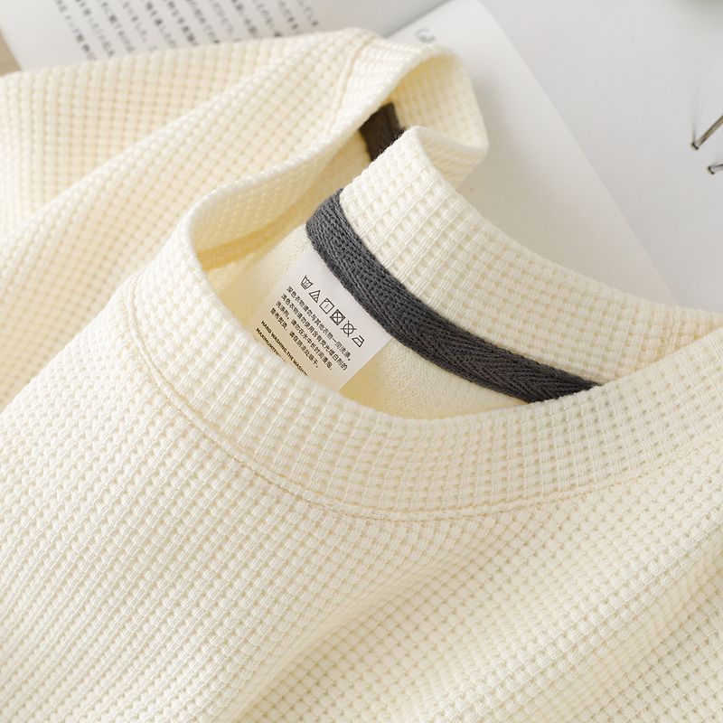 Summer Japanese Round Neck Half Sleeve Top Loose Casual Solid Color t-shirt