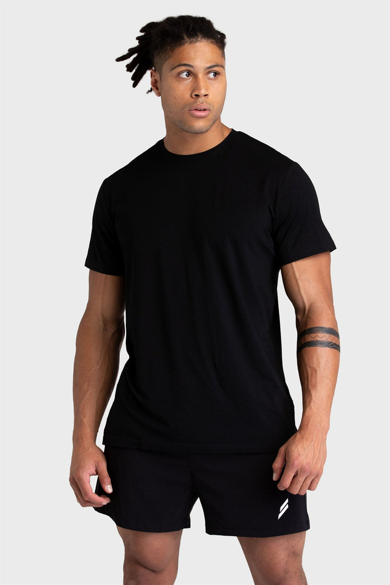Men's Summer Casual Slim Fit Crew Neck Cotton T-shirt