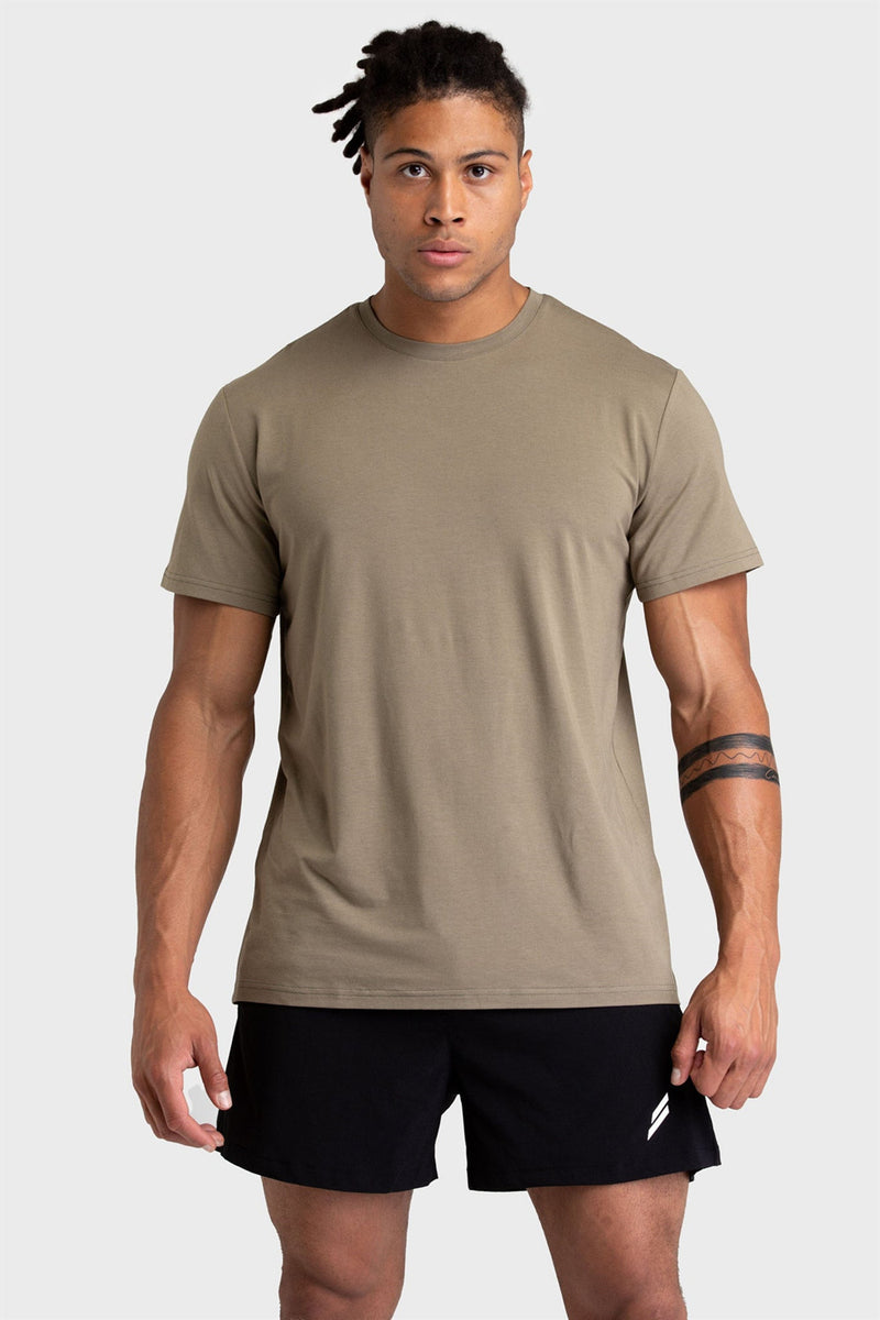 Men's Summer Casual Slim Fit Crew Neck Cotton T-shirt