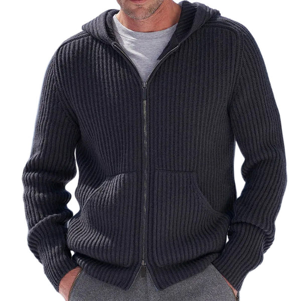 Men's Hooded Long Sleeve Knitted sweater