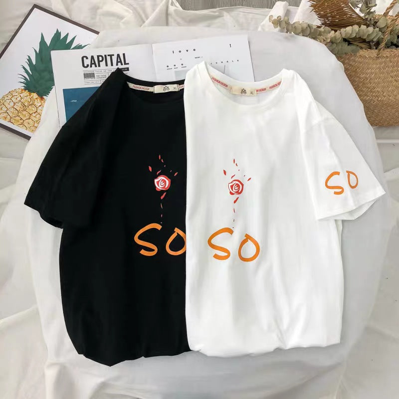 Men's Loose Casual Half Sleeves t-shirt
