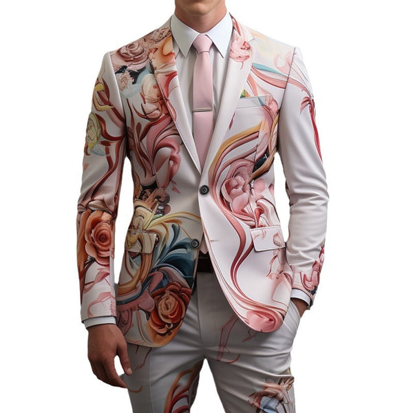 Men's 3D Digital Printing suit for party