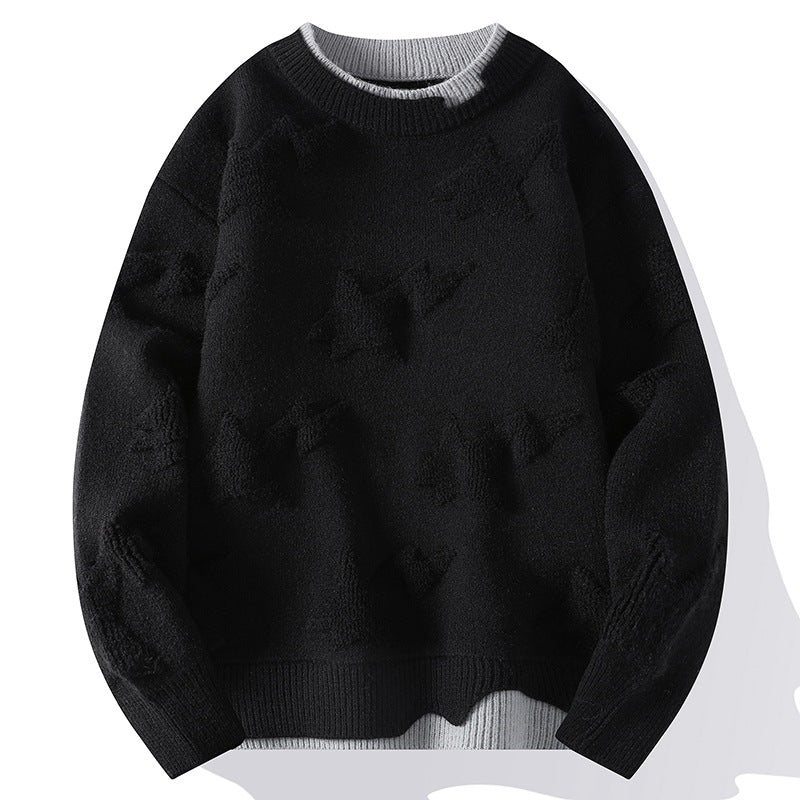 Autumn And Winter Round Neck Knitwear Sweater