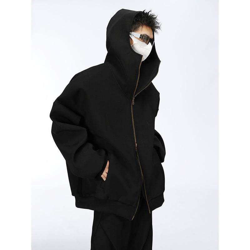 Maillard Wide Hooded Jacket