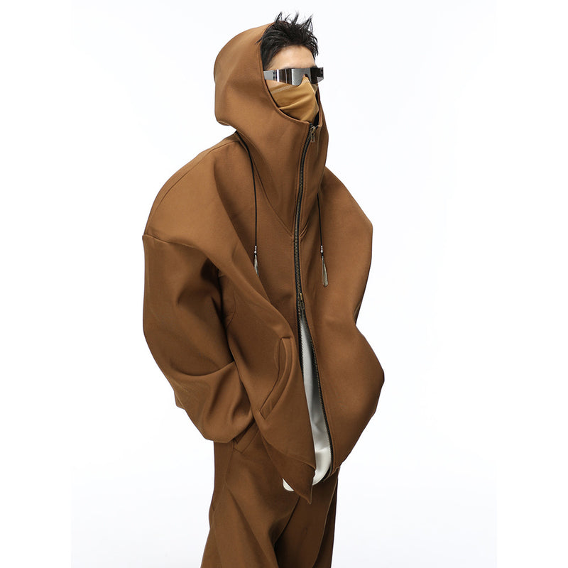 Maillard Wide Hooded Jacket