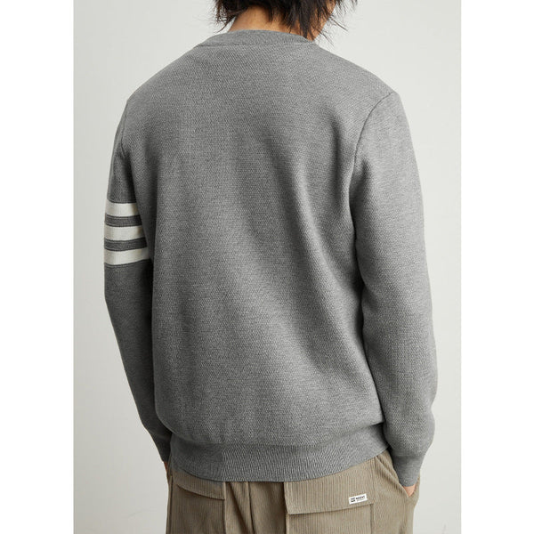 Men's Pullover Striped Round Neck sweater