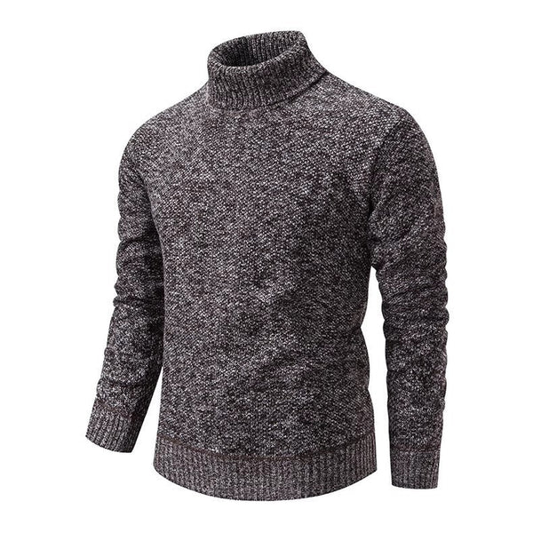 Men's Solid Color turtleneck Sweater