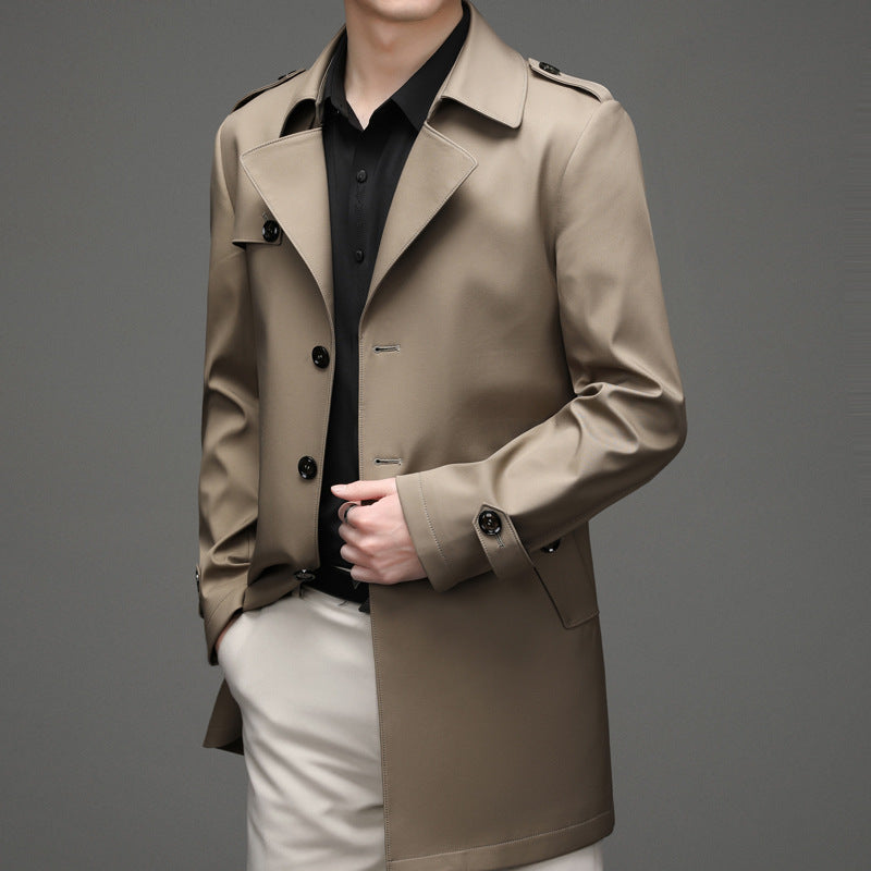 Single-breasted High-end Plus Size Men's Jacket