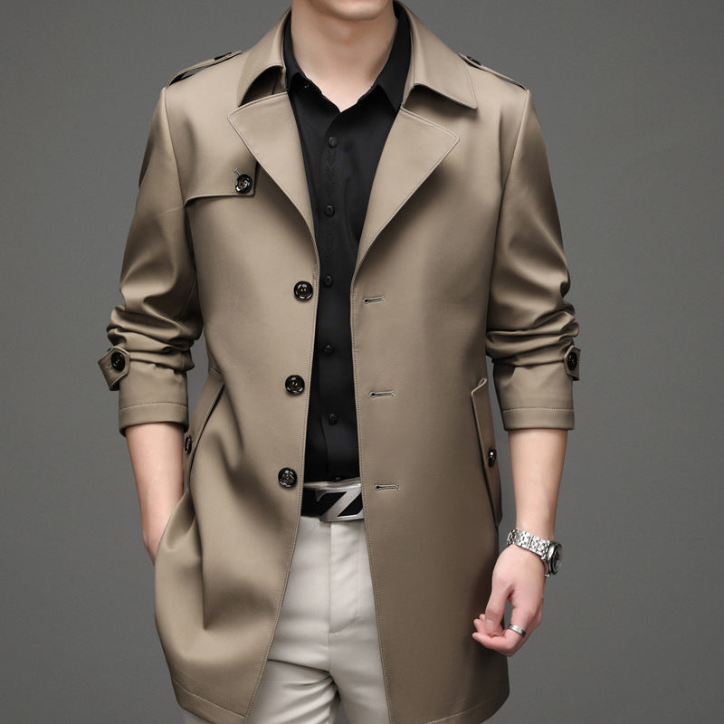 Single-breasted High-end Plus Size Men's Jacket