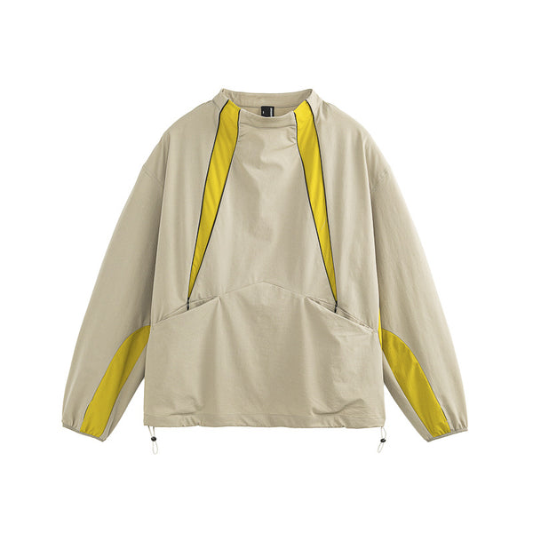 Color Matching Outdoor Sun Protection UPF50 Stand Collar Double Open Zipper Jacket