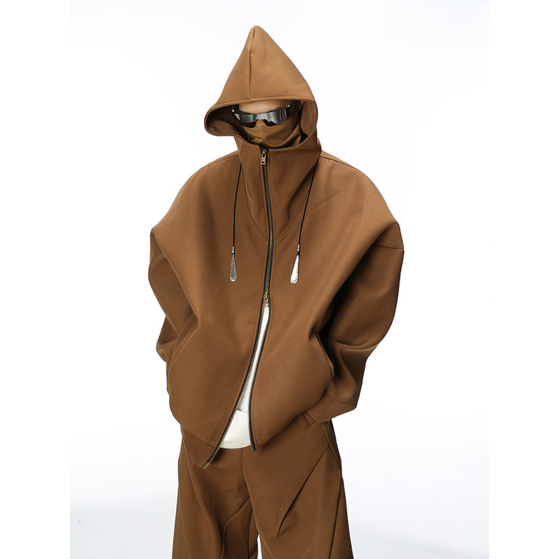 Maillard Wide Hooded Jacket