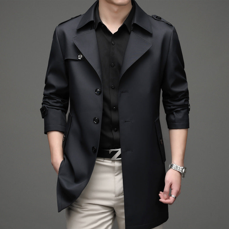 Single-breasted High-end Plus Size Men's Jacket