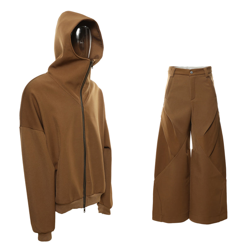 Maillard Wide Hooded Jacket