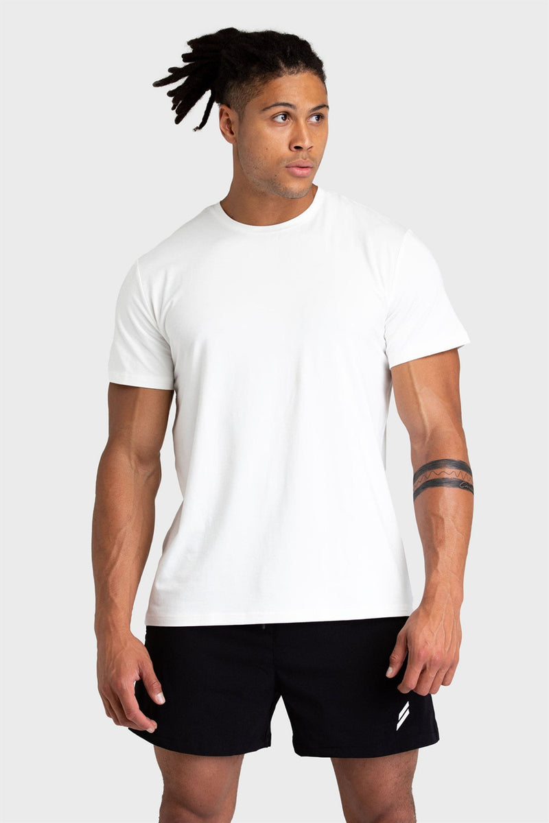 Men's Summer Casual Slim Fit Crew Neck Cotton T-shirt