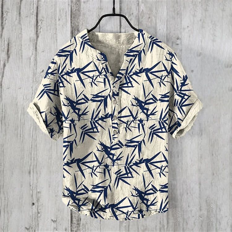 National Bamboo Printing Men's Shirt